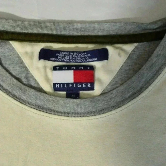 VTG Tommy Hilfiger Color Block H Embroidered Long - Picture 3 of 5